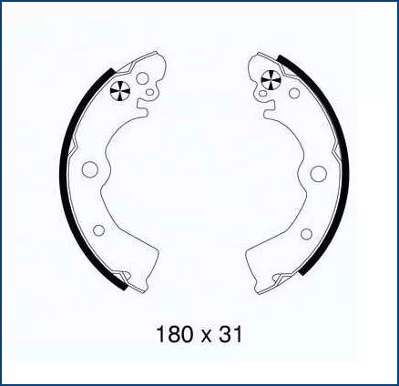 Szczęki hamulcowe NISSAN - [C01042ABE]