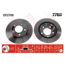  Tarcza hamulcowa MAZDA - [DF2705]