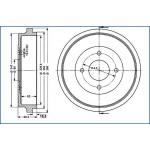 Bęben hamulcowy NISSAN - [C61024]