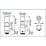 Żarówka mini halogenowa H6W 12V 6W  [OSR64132]