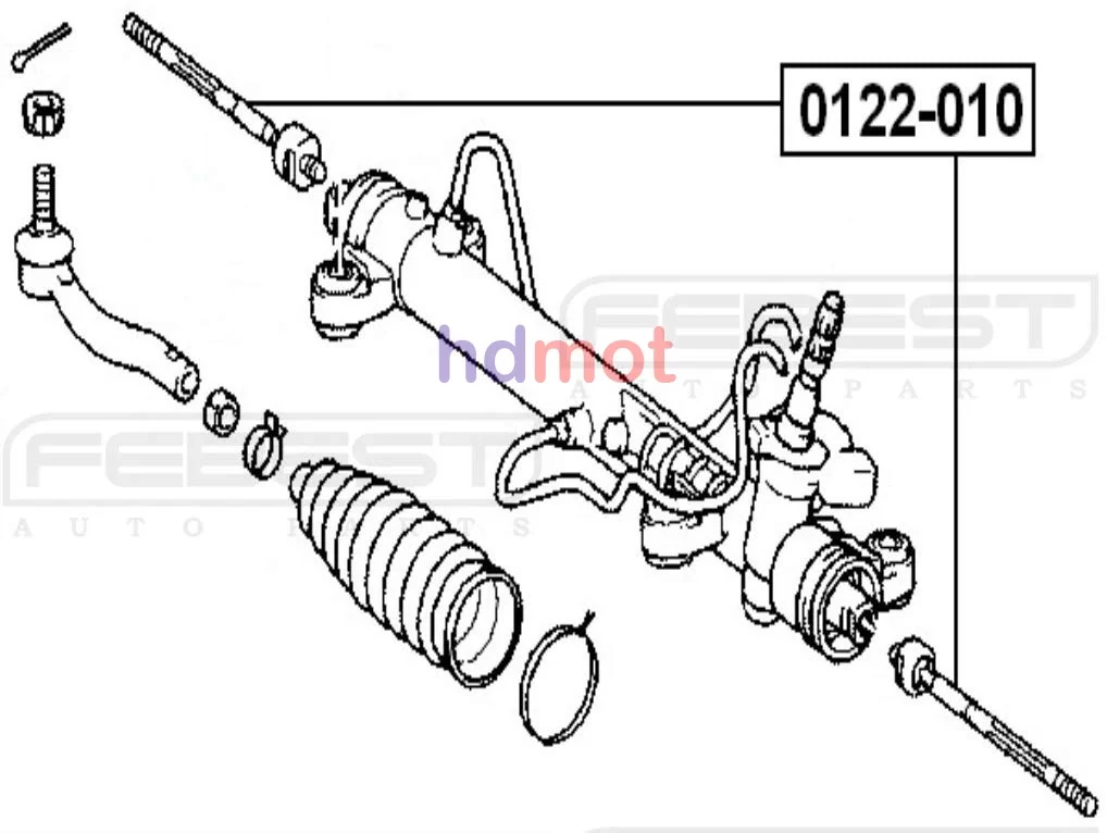 Drążek kierowniczy TOYOTA - [0122-010] 45503-0F010 455030F010