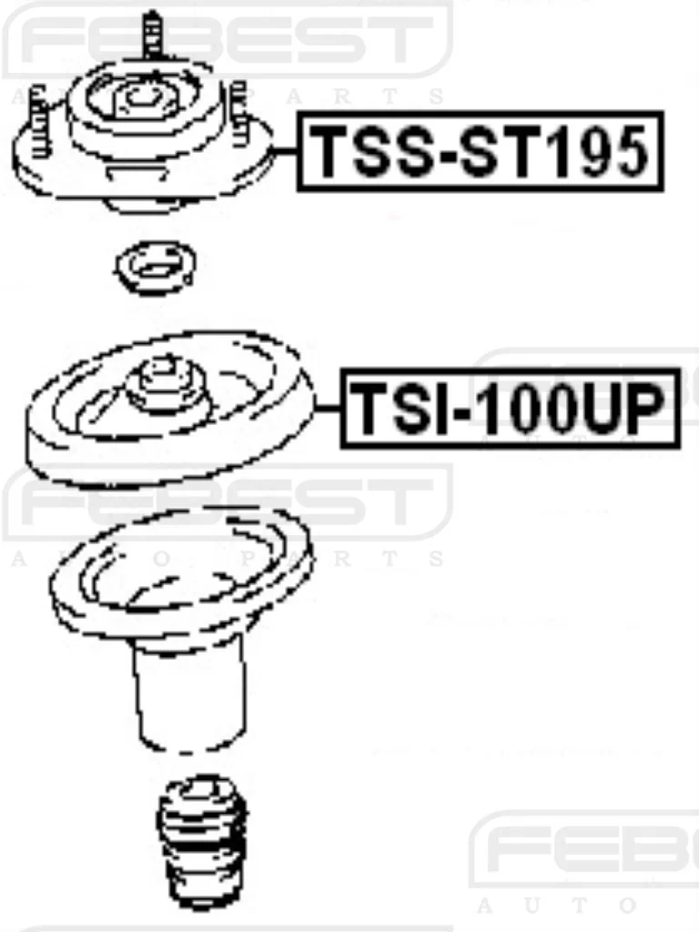  Górne mocowanie  TOYOTA - [TSS-ST195] (48609-21020,48609-20410,48609­-20281­) przód->1996.01