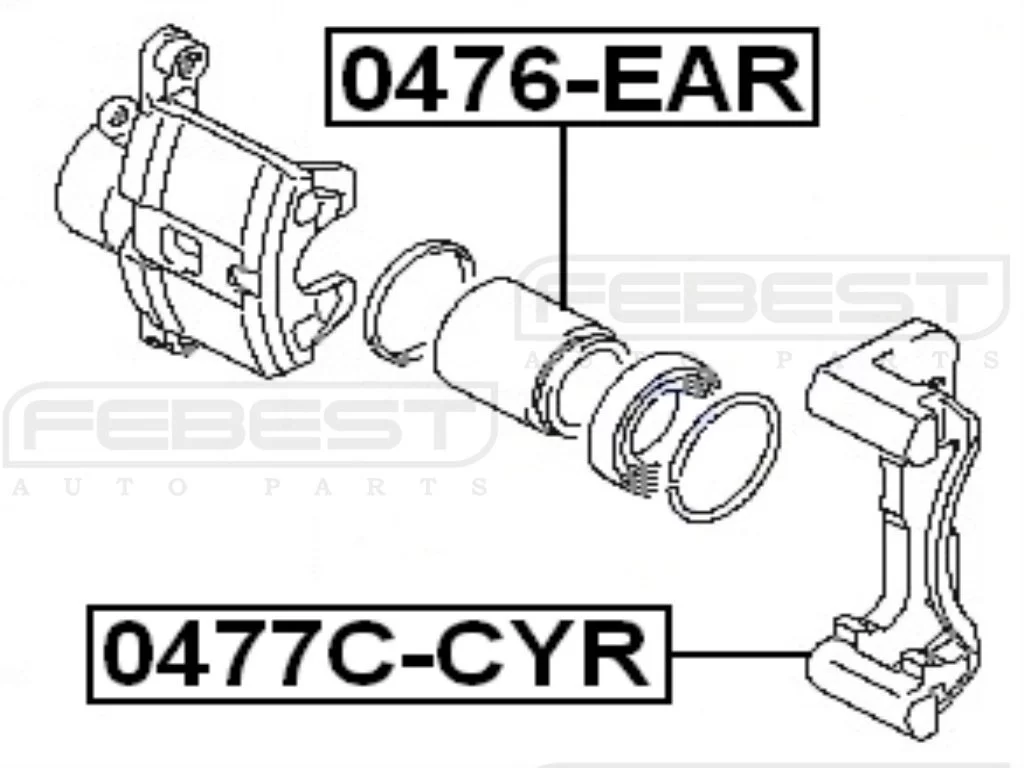 Jarzmo zacisku tylnego MITSUBISHI- [HZT-MS-004A]  4605A210