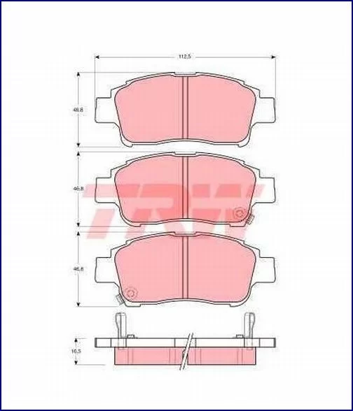  Klocki hamulcowe (1) TOYOTA - [GDB3218] (tył:bębny)JAPOŃSKA