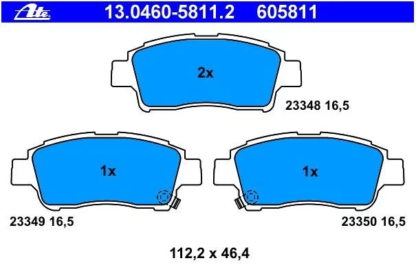  Klocki hamulcowe (1) TOYOTA - [13.0460-5811.2] (tył:bębny)JAPOŃSKA