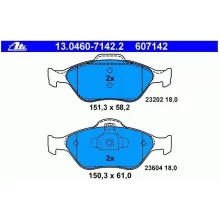   Klocki hamulcowe  MAZDA - [13.0460-7142.2]