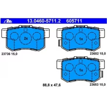  Klocki hamulcowe HONDA - [13.0460-5711.2]