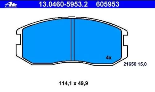 Klocki hamulcowe MITSUBISHI - [13.0460-5953.2]