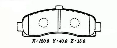 Klocki hamulcowe NISSAN - [04-1191S]