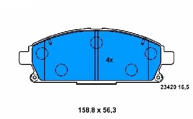 Klocki hamulcowe NISSAN - [13.0460-5842.2](410608H785)