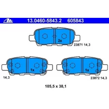  Klocki hamulcowe NISSAN - [13.0460-5843.2](440608H385)