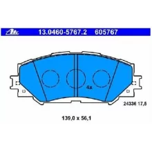  Klocki hamulcowe TOYOTA - [13.0460-5767.2] 04465-42160 