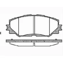  Klocki hamulcowe TOYOTA - [FDB1891] 04465-42160