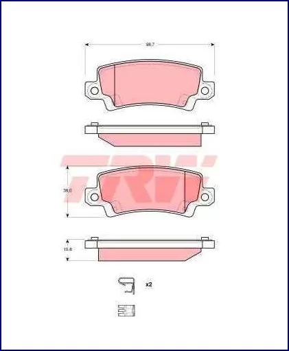 Klocki hamulcowe TOYOTA - [GDB3289] sys.LUCAS