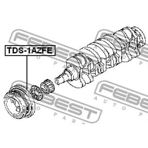 Koło pasowe wału korbowego -TOYOTA -[TDS-1AZFE](13470-0H030 13470-28020)