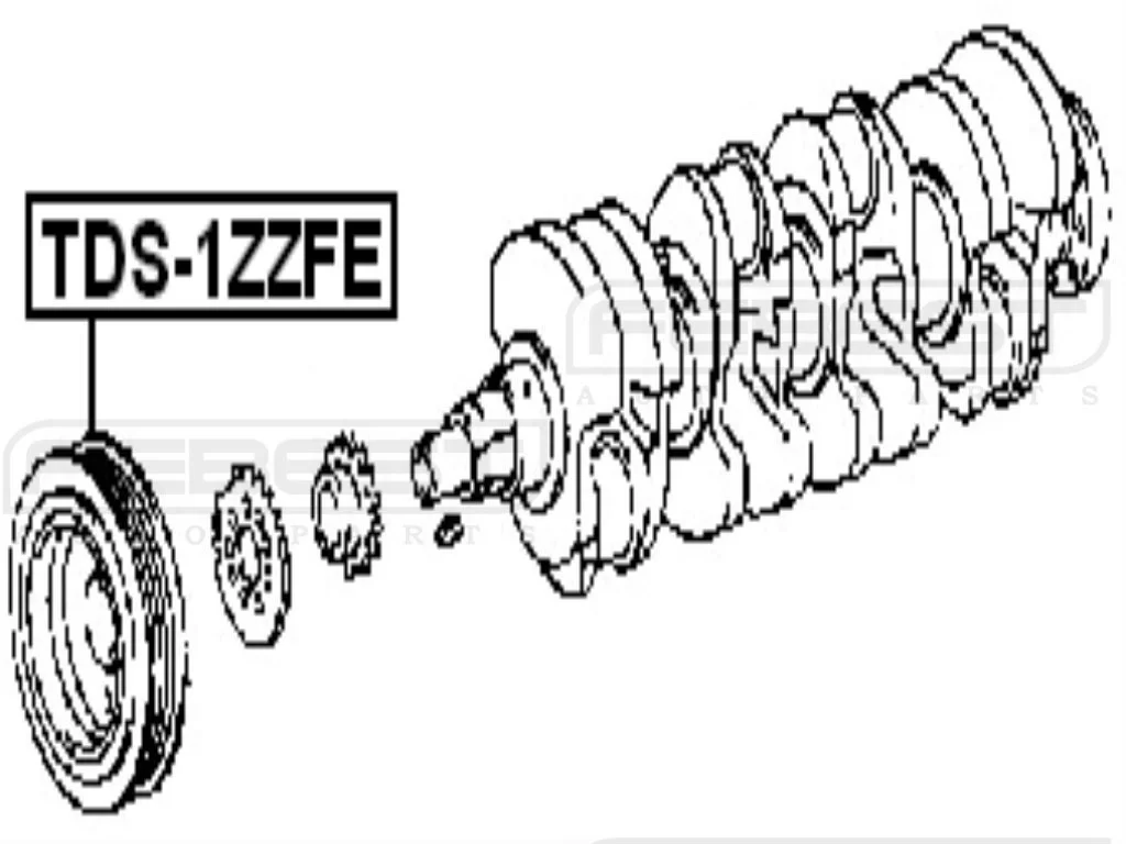 Koło pasowe wału korbowego -TOYOTA -[TDS-1ZZFE](13470-22021,13470-22020]