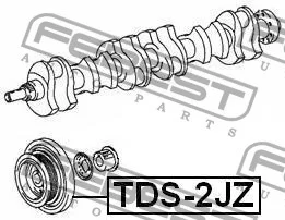 Koło pasowe wału korbowego - LEXUS - [TDS-2JZ](13407-46020)