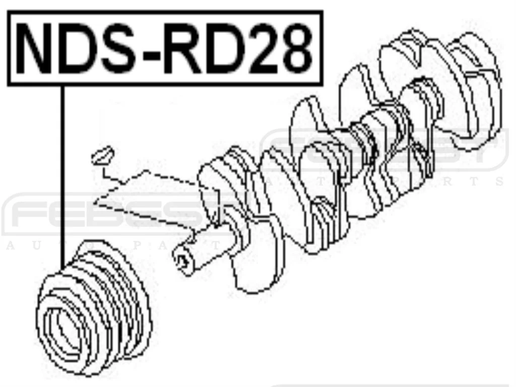 Koło pasowe wału korbowego - NISSAN - [NDS-RD28](12303-0Y800,123030Y800)