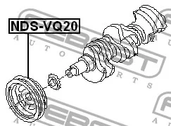 Koło pasowe wału korbowego - NISSAN - [NDS-VQ20](12303-31U00)