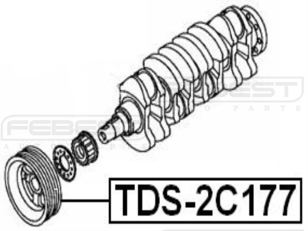 Koło pasowe wału korbowego -TOYOTA -[TDS-2C177] 13408-64060 , 1340864060