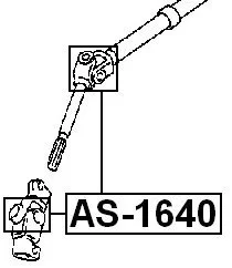 Krzyżak kolumny kierowniczej 16/40 - [AS-1640](#48080-9Y000 #48080-9Y010)