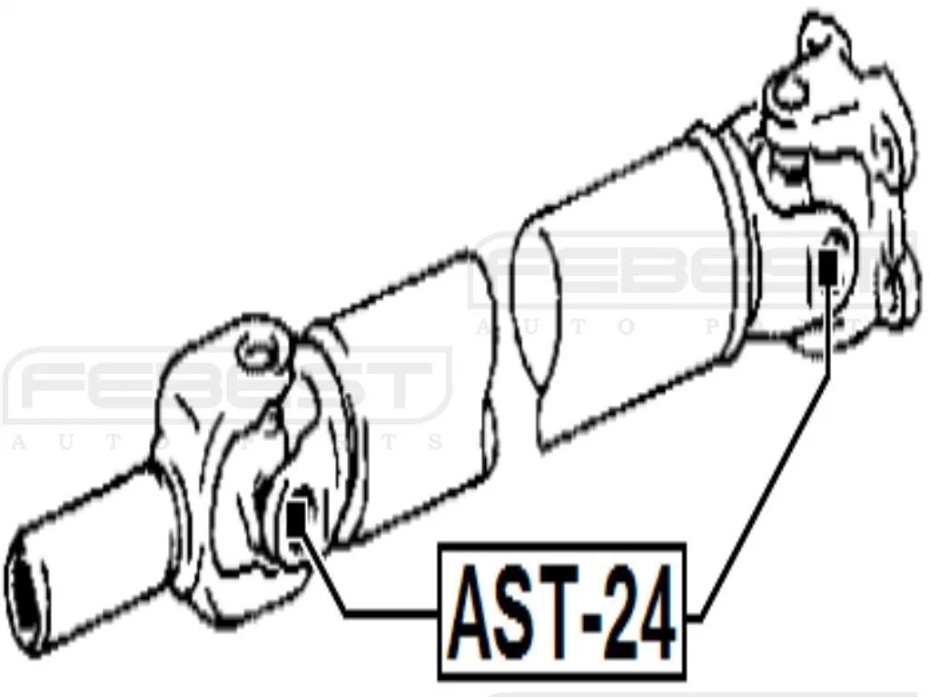 Krzyżak wału napędowego 22.06X57.5 [AST-24]