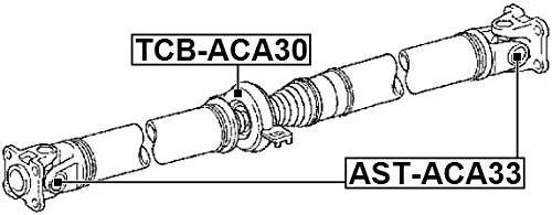 Krzyżak wału napędowego 21X48 [AST-ACA33]#37100-42080 RAV 4 2005->