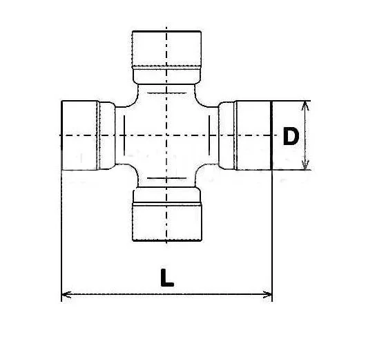 Krzyżak wału napędowego MAZDA - [61-0303] (26,5x48x71) tylny