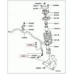 Łącznik drążka stabilizatora przód MITSUBISHI - [16-0628J] (4056A040)