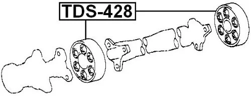 Łącznik elastyczny wału napędowego - TOYOTA - [TDS-428](04374-28020) 