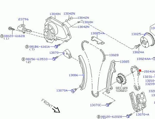 Łańcuch balansu NISSAN - [15041-6N215]