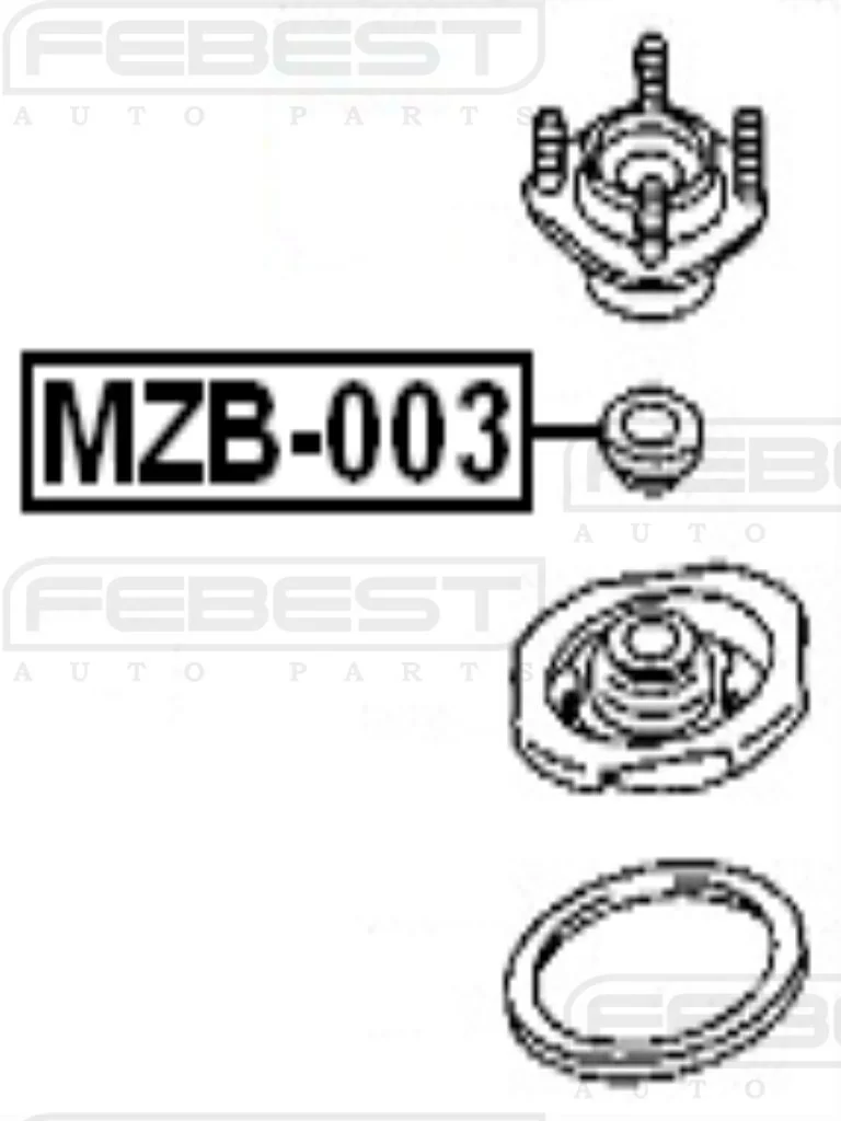 Łożysko górnego mocowania MAZDA - [AD-MZ-015] (B25D-34-38X,B25D3438X) PRZÓD 