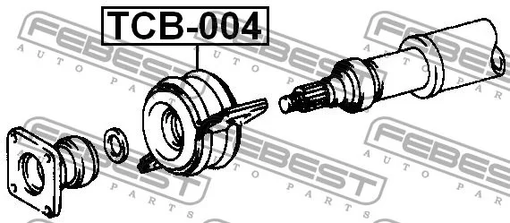 Łożysko podpory wału napędowego - TOYOTA - [TCB-004](37230-28010) 