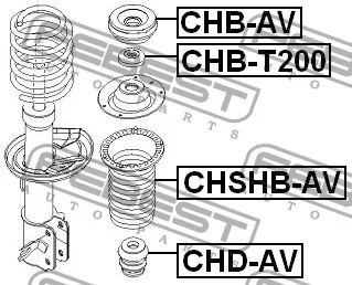 Odbój amortyzatora przedniego - CHEVROLET [CHD-AV] (96535006)