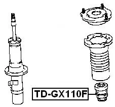 Odbój amortyzatora TOYOTA-[ TD-GX110F]  PRZÓD 48331-30130 , 48331-51010