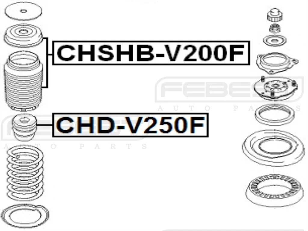 Osłona amortyzatora przedniego CHEVROLET- [CHSHB-V200F] (96328566)