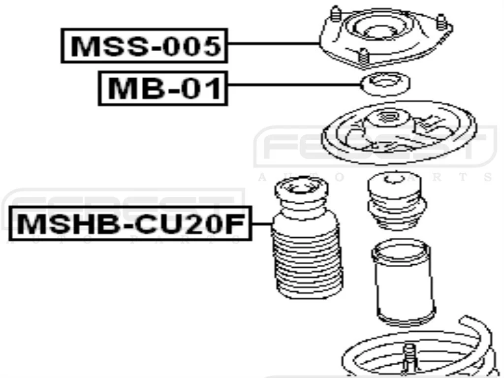 Osłona amortyzatora przód  MITSUBISHI - [MSHB-CU20F] MR272833,4060A481