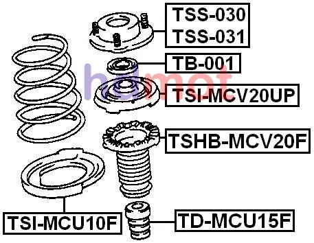 Osłona amortyzatora przód LEXUS TOYOTA - [TSHB-MCV20F] 48157-33020,48157-33030