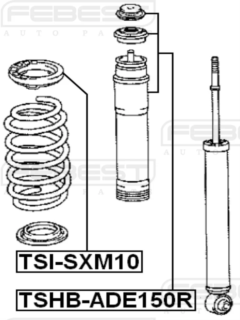 Osłona amortyzatora tył TOYOTA - [TSHB-ADE150R] 48341-02080 , 4834102080