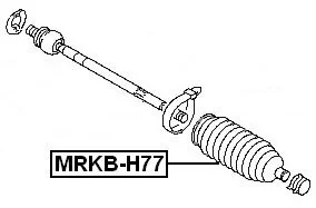 Osłona drążka kierowniczego MITSUBISHI [MRKB-H77] MR297971