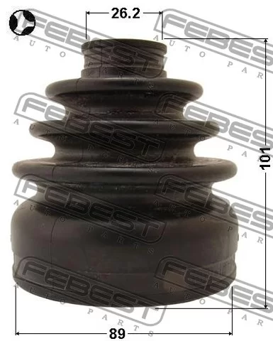 Osłona przegubu wewnętrznego - MAZDA -[0515-CX7T](89x101x26.2) (#GP27-22-520)