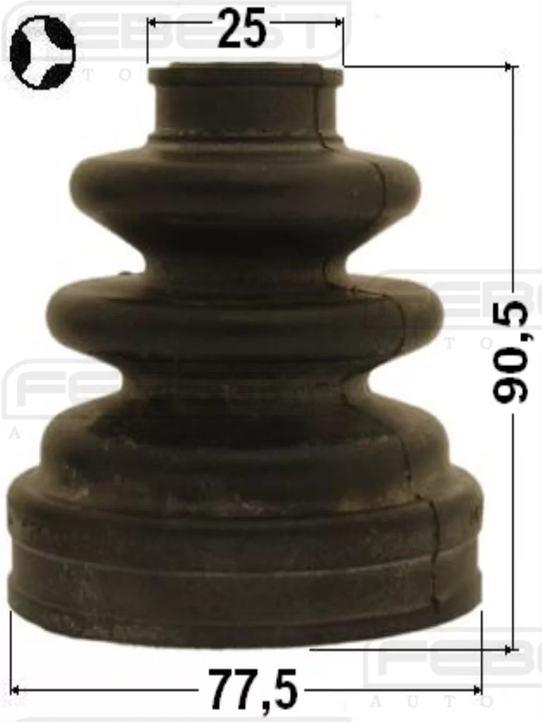 Osłona przegubu wewnętrznego półosi tylnej - LEXUS TOYOTA -[0115-ACA20RT]04438-42010,0443842010