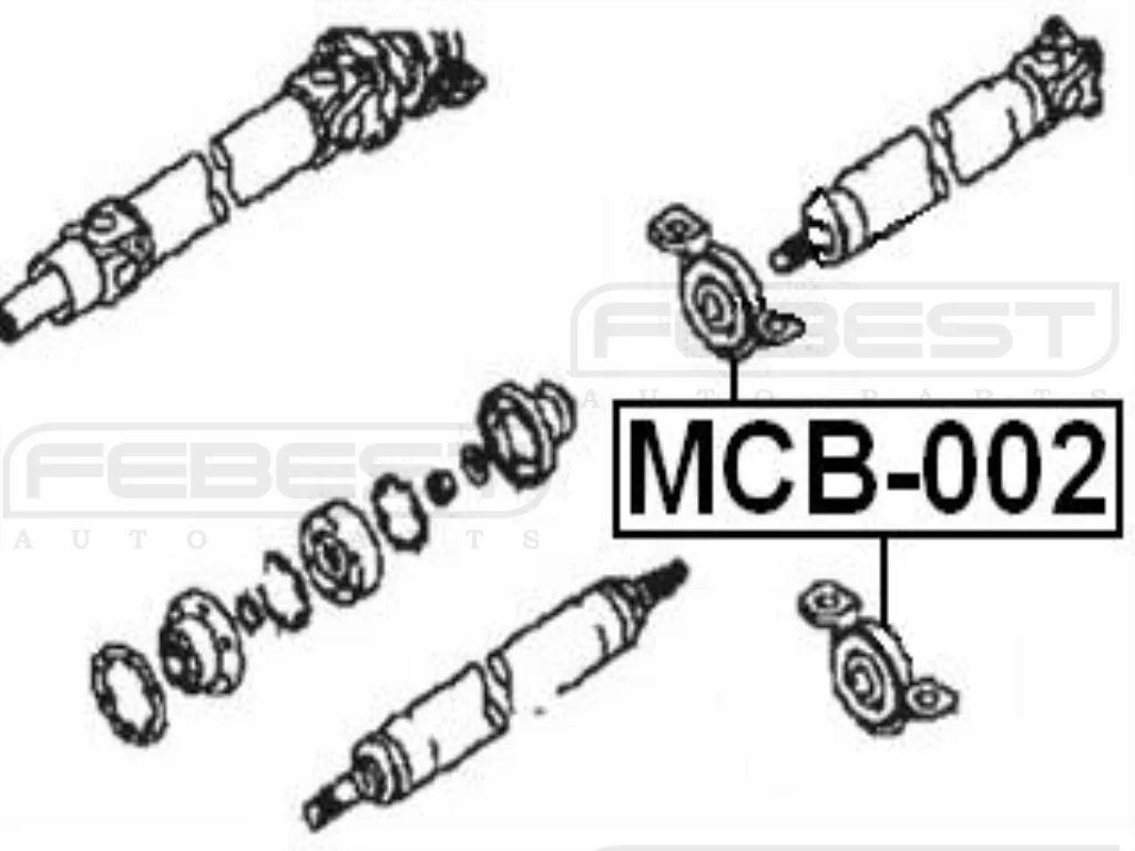 Podpora wału z łożyskiem MITSUBISHI [MCB-002] MR196669 