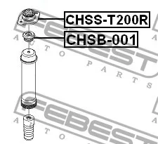 Poduszka amortyzatora tylnego - CHEVROLET [CHSB-001] (96456715 96456715)