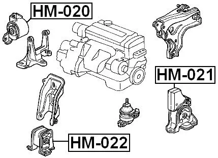 Poduszka przednia - HONDA  [ZPS-HD-029](50840-S2X-000, 50840S2X000,50840-S84-A00, 50840S84A00)