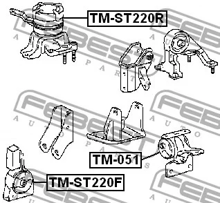 Poduszka przednia TOYOTA - [TM-ST220F] 12361-0B011 ,123610B011