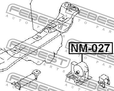 Poduszka silnika lewa - NISSAN [NM-027] 11220-5M505 ,112205M505