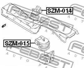Poduszka silnika przednia SUZUKI [ZPS-SU-011](11610-67D00)