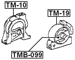 Poduszka silnika przednia TOYOTA -[TM-10] 12361-11181