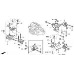 Poduszka silnika przód HONDA -50840S6FE01,50840-S6F-E01,50840-S6F-E02,50840S6FE02